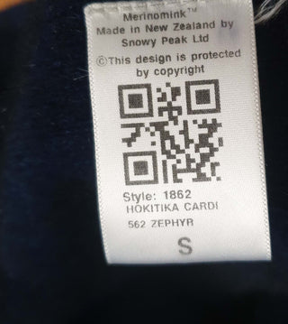 Merinomink New Zealand navy wool/possum/silk mix cardigan size S Merinomink preloved second hand clothes 9