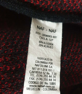 NafNaf red and black plaid coat NafNaf preloved second hand clothes 9