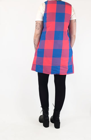 The Social Outfit blue and pink check dress size M