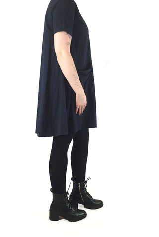 Cos navy tee shirt style dress size M