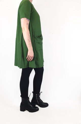 Cos green tee shirt style dress size M