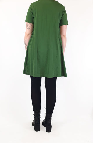 Cos green tee shirt style dress size M