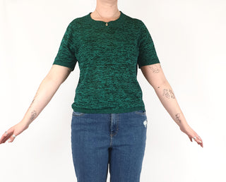 Gorman green textured fine knit top size 12