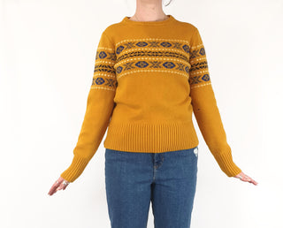 Uniqlo + JW Anderson mustard wool mix knit jumper size M Uniqlo preloved second hand clothes 2