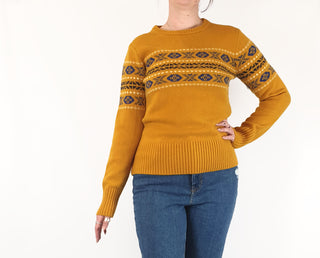 Uniqlo + JW Anderson mustard wool mix knit jumper size M Uniqlo preloved second hand clothes 1