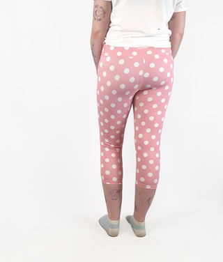 Gorman + Pantone pink polka dot yoga / workout pants size 12