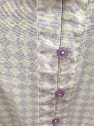 Elm purple and white diamond check shirt size 12