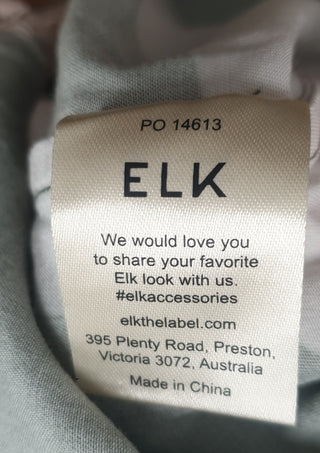 Elk green and pink long sleeve top size 12 (note: inconsistencies)