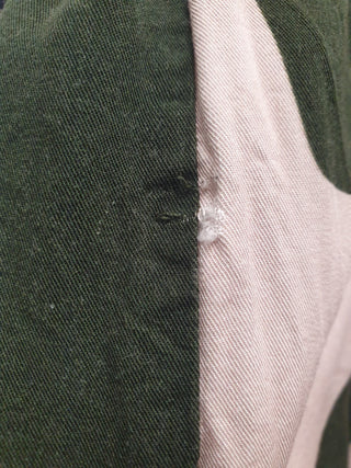 Elk green and pink long sleeve top size 12 (note: inconsistencies)