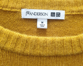 Uniqlo + JW Anderson mustard wool mix knit jumper size M