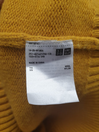 Uniqlo + JW Anderson mustard wool mix knit jumper size M