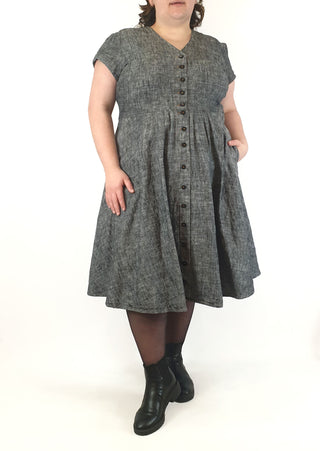 Made590 saski natural denim look cotton dress size 3X Made590 preloved second hand clothes 2