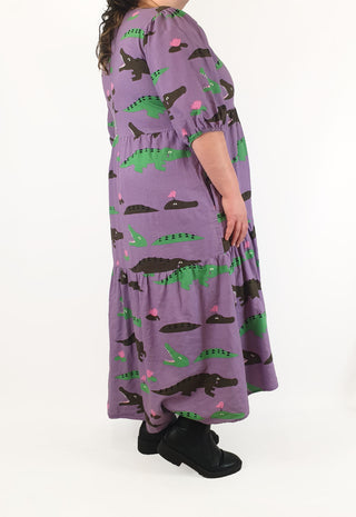 Jericho Road purple crocodile print dress size 20