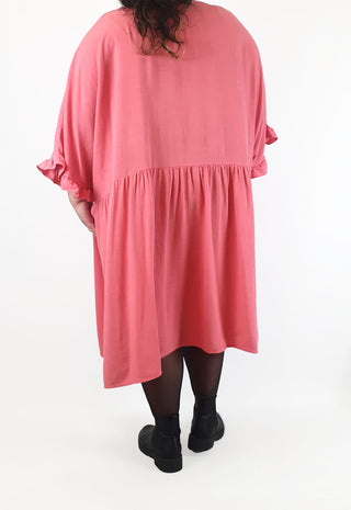 Proud Poppy peach pink half sleeve dress size 30