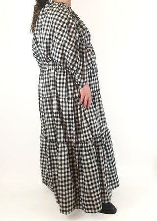 Proud Poppy black and white gingham maxi dress size 28 Proud Poppy preloved second hand clothes 7