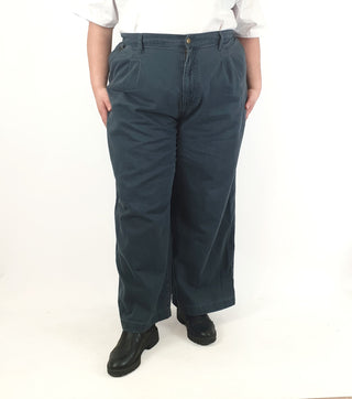 SÜK Workwear green relaxed work pants size 24 (wash wear)