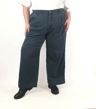 SÜK Workwear green relaxed work pants size 24 (wash wear)