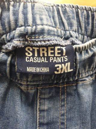 Street mid-denim straight leg jeans size 3XL