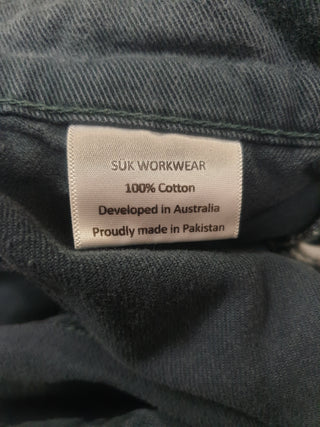 SÜK Workwear green relaxed work pants size 24 (wash wear)