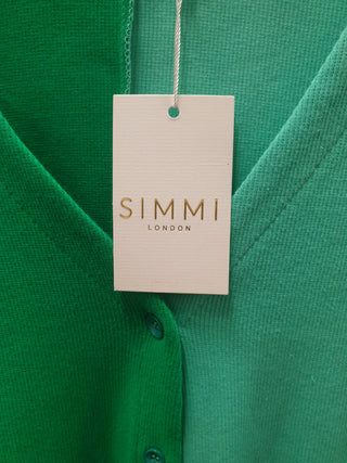 Simmi mid green/light green split colour knit maxi dress size UK24