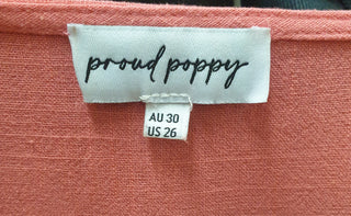 Proud Poppy peach pink half sleeve dress size 30