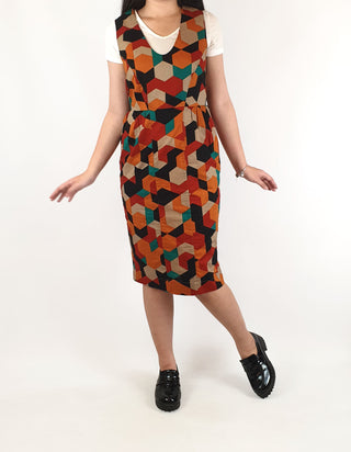 Obus colourful hexagon print dress size 1