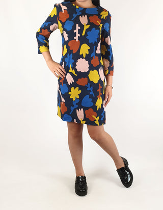 Gorman colourful flower print long sleeve dress size 6