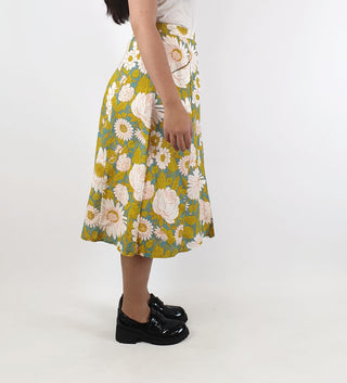 Asos vintage 60s style flower print skirt size UK6