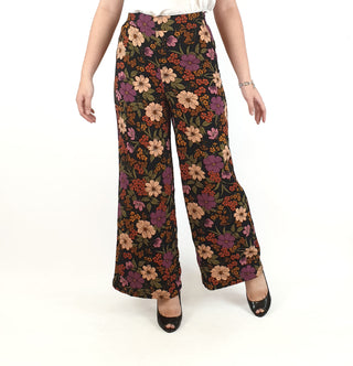 Princess Highway vintage style floral print wide leg pants size 6 Princess Highway preloved second hand clothes 1