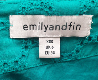 Emily and Fin green cap sleeve dress size XXS Emily and Fin preloved second hand clothes 7