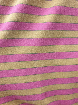 Obus pink and mustard striped comfy pants size 0, best fits size 6