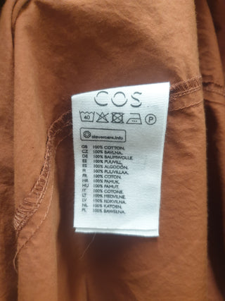 Cos deep rusty orange dress size EU 44, best fits 16-18 (as new with tags)