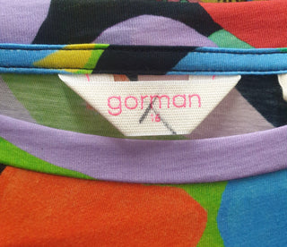 Gorman colourful print tee shirt top size 16 (Summer 2023)