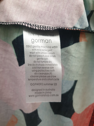 Gorman colourful print tee shirt top size 16 (Summer 2023)