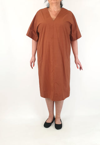 Cos deep rusty orange dress size EU 44, best fits 16-18 (as new with tags)