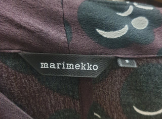 Marimekko purple dress with black flower print size S