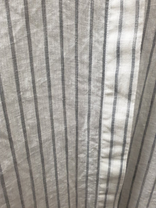 Assembly Label white and grey striped oversize linen dress size 10