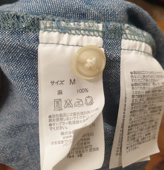 Muji denim sleeveless dress size M (small fit, best fits 10)