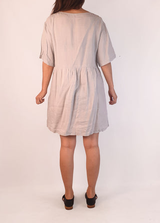 Assembly Label grey linen dress size 8