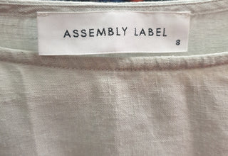 Assembly Label grey linen dress size 8