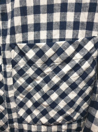 Gorman blue and white check light weight jacket size 6, fits 6 and 8