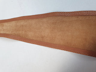 Soft brown leather belt, one size