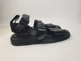 Dr Martins men's/unisex black leather sandals size 43