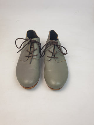 Nancybird blue-green soft leather lace up shoes size 36