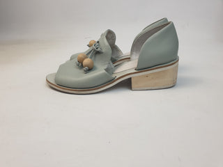 Gorman pale blue leather slide on shoes size 35