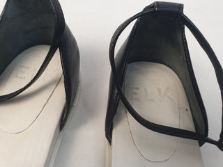 Elk black ankle strap sandals size 39