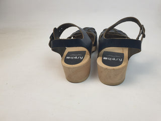 Funkis navy low heeled clogs size 39 (virtually as new)