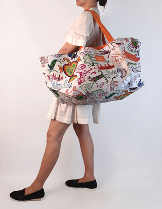 Create/impact + Obus large animal print tote / shopper bag