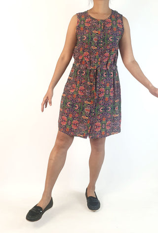 Floral silk dress size 10 Unknown preloved second hand clothes 2