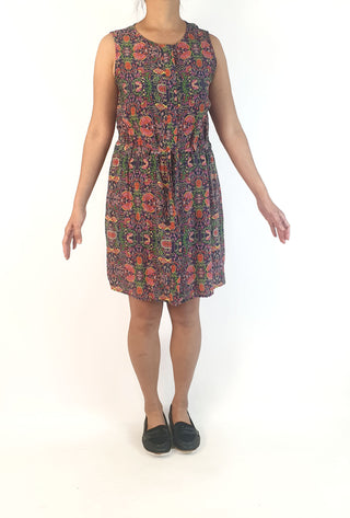 Floral silk dress size 10 Unknown preloved second hand clothes 6